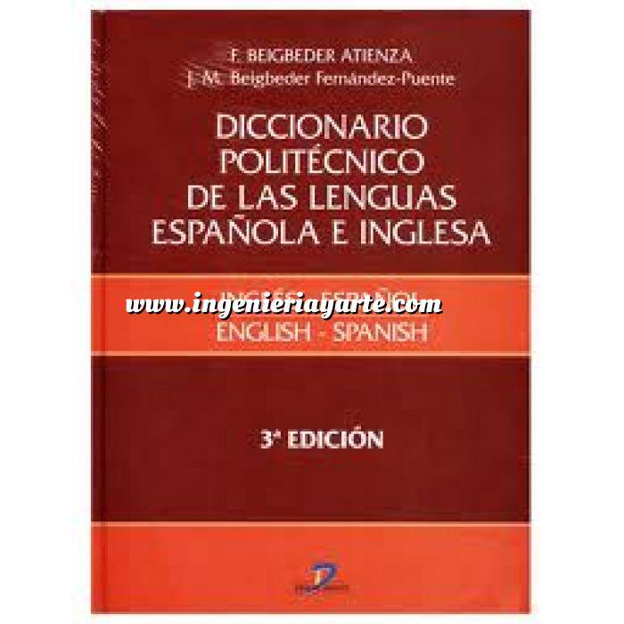 Imagen Diccionarios técnicos
 Diccionario politécnico de las lenguas española e inglesa: Inglés-español