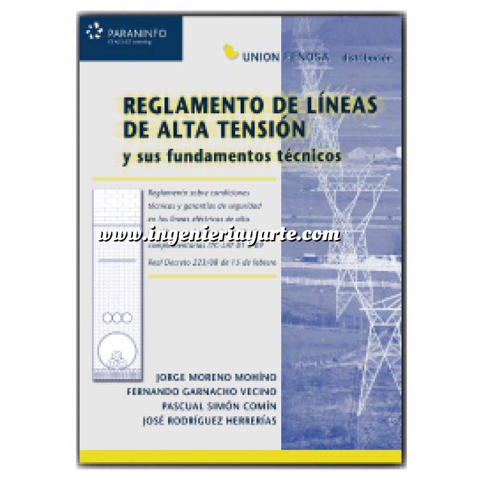 Imagen Instalaciones eléctricas de alta tensión Reglamento de líneas de alta tensión y sus fundamentos técnicos 