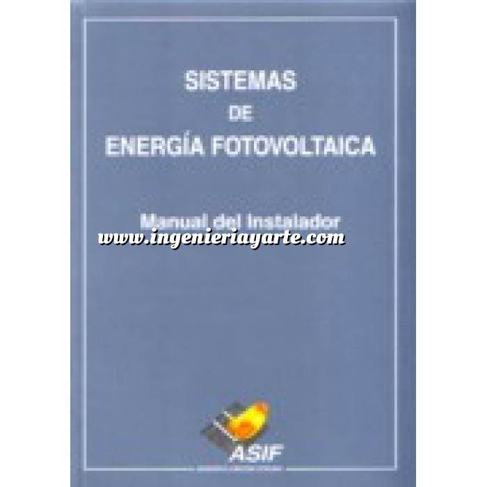 Imagen Solar fotovoltaica Sistemas de energía fotovoltaica. manual del instalador