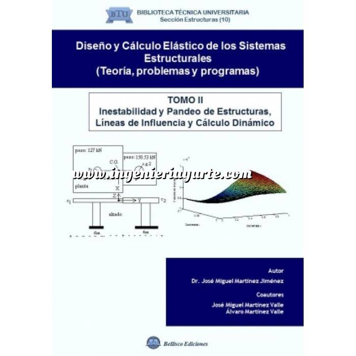 Imagen Teoría de estructuras Diseño y cálculo elastico de los sistemas estructurales ( teoria.problemas y programas) Tomo 02  Inestabilidad y pandeo de estructuras.lineas de influencia y cálculo dinamico