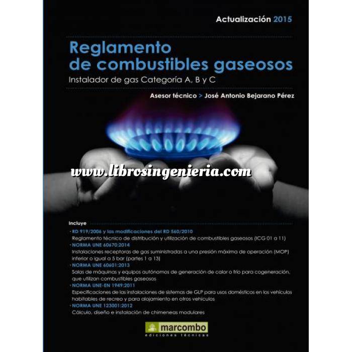 Imagen Gas Reglamento de combustibles gaseosos. Instalador de gas categoría a,b y c 