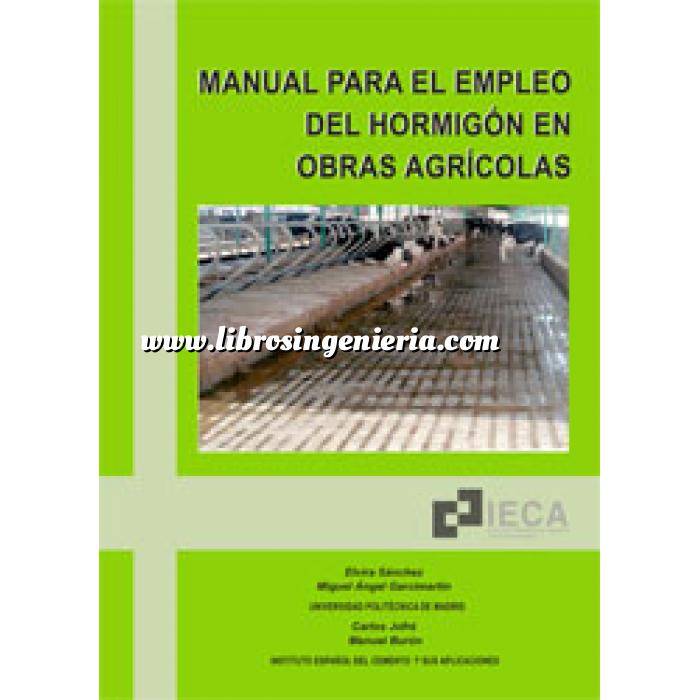 Imagen Hormigón armado Manual para el empleo del hormigón en obras agrícolas