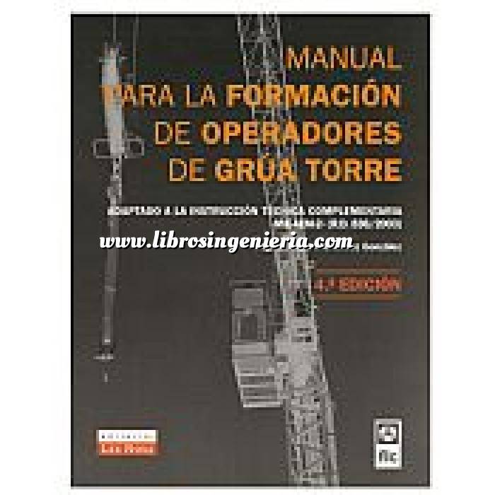 Imagen Maquinaria de obras publicas Manual para la formación de operadores de grúa torre. 