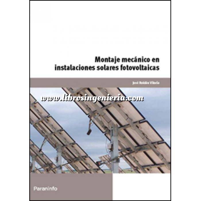 Imagen Solar fotovoltaica Montaje mecánico en instalaciones solares fotovoltaicas 