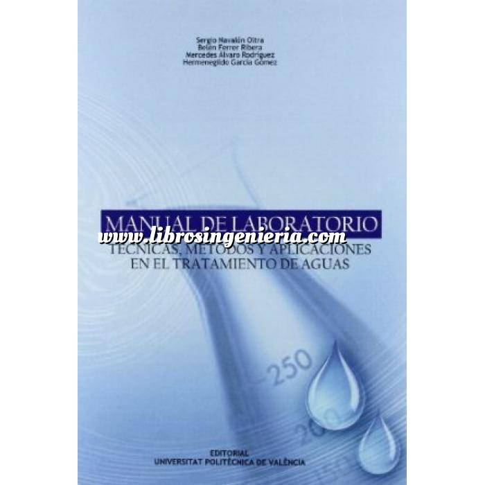 Imagen Tratamiento y depuración de aguas Manual de laboratorio. Técnicas, métodos y aplicaciones en el tratamiento de aguas