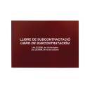 Mediciones, presupuestación y cuadros de precios - Libro de Subcontratacion.Juego de 10 hojas Autocopiativas