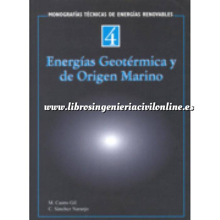 Imagen Energía geotérmica Monografías técnicas de energías renovables. Energías geotérmica y de origen marino