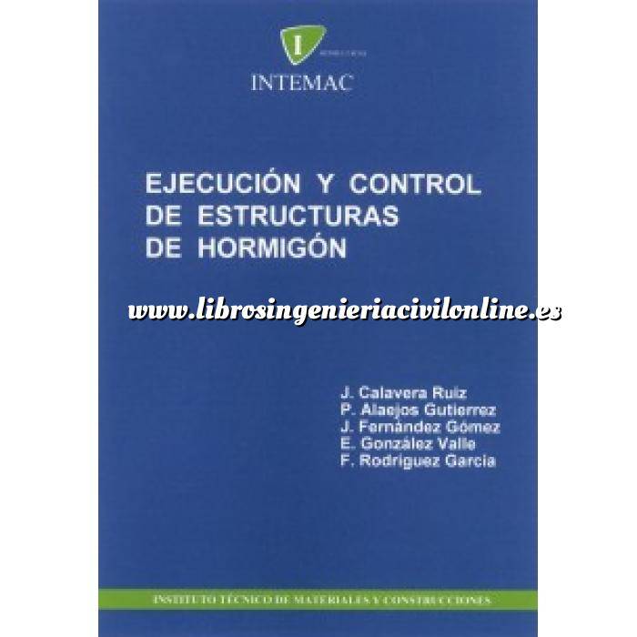 Imagen Estructuras de hormigón Ejecucion y control de estructuras de hormigón