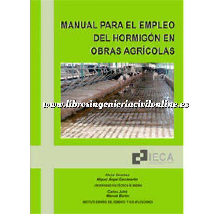 Imagen Hormigón armado Manual para el empleo del hormigón en obras agrícolas