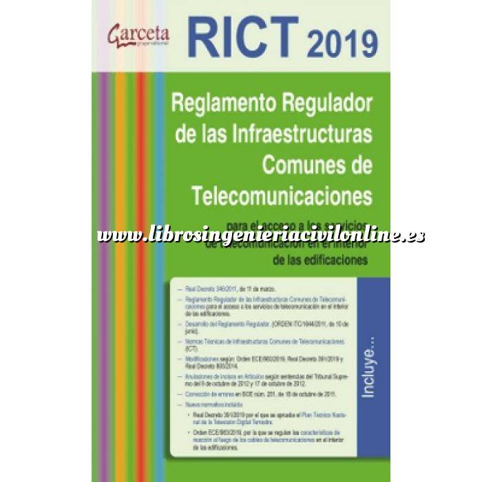 Imagen Normativa instalaciones Reglamento de Infraestructuras Comunes de Telecomunicación. RICT 2019