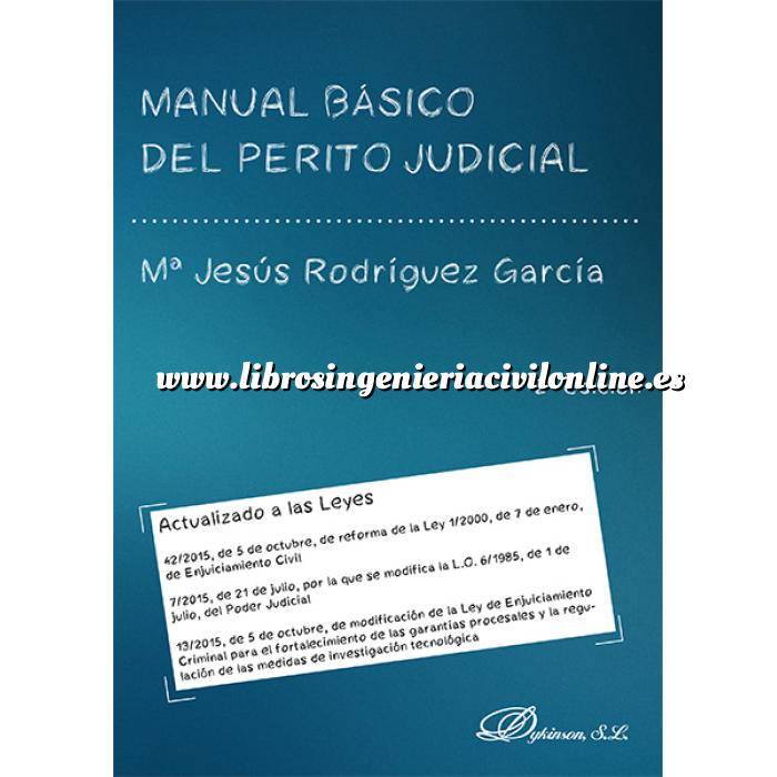 Imagen Tasaciones 
 Manual basico del perito judicial