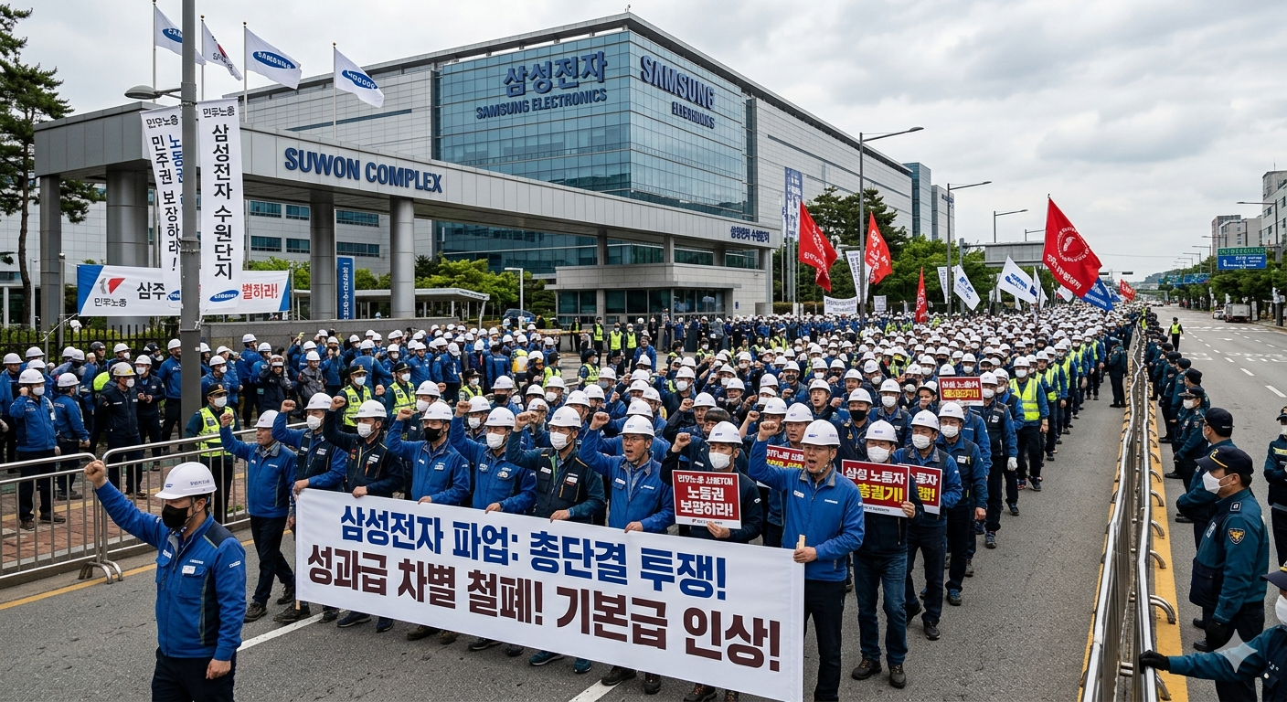 Coreia do Sul: a luta da Samsung Electronics pelo bônus de desempenho e a classe trabalhadora