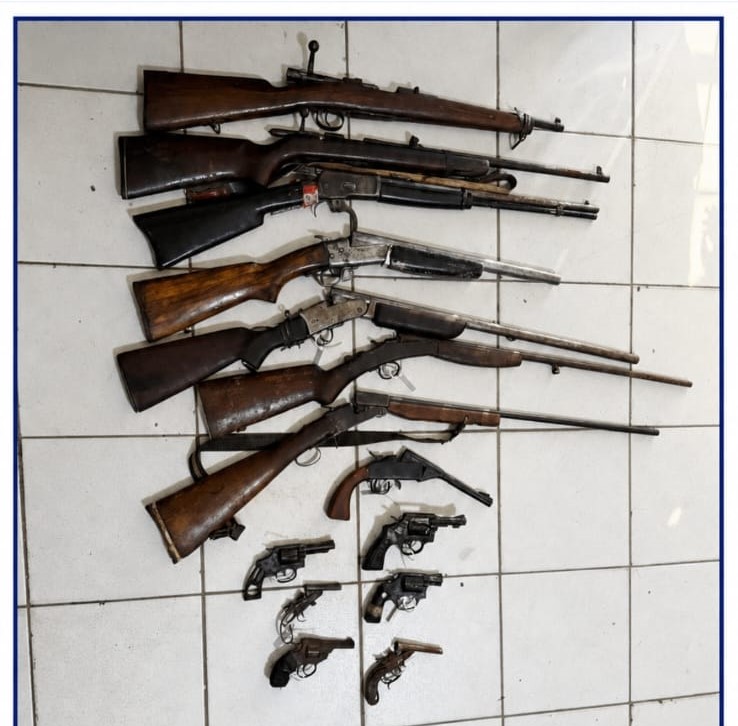 Polícia apreende arsenal de armas de fogo na zona rural de Ouricuri