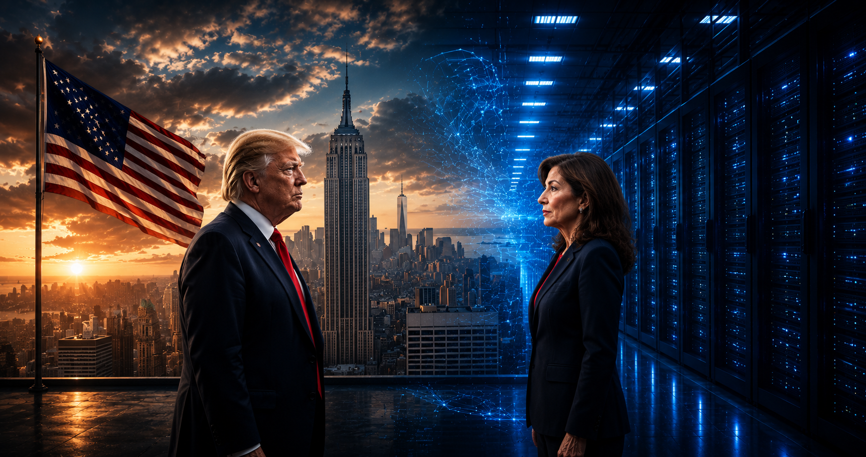 Trump reage à moratória de Nova York e diz que veto a data centers pode entregar liderança da IA à China
