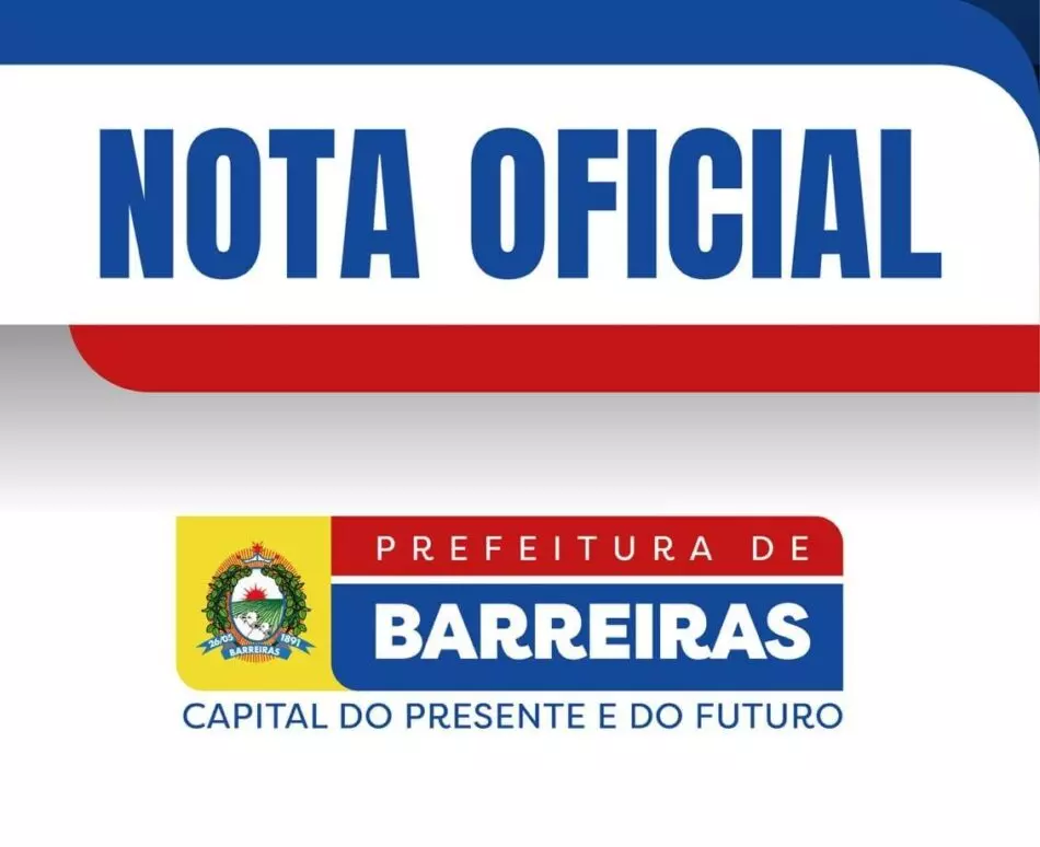 Nota da Prefeitura de Barreiras sobre pronunciamento da vereadora Carmélia da Mata divulgado em suas redes sociais