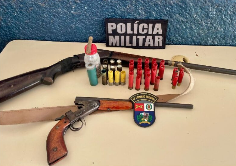 Mulher é resgatada de possível cárcere privado em zona rural de Luciara; armas e munições são apreendidas
