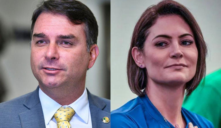 Aliados de Flávio Bolsonaro temem que Michelle conte o que sabe e pânico toma conta