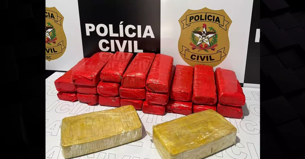 Drogas apreendidas em Mafra renderiam mais de 15 mil porções para o tráfico