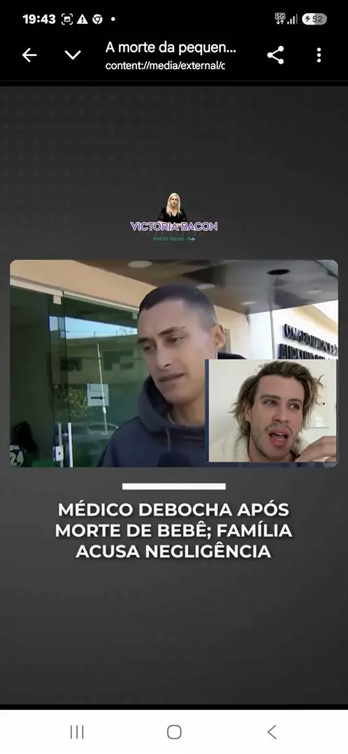 Médico debocha após bebê morrer em pronto-socorro e pai desabafa em lágrimas,