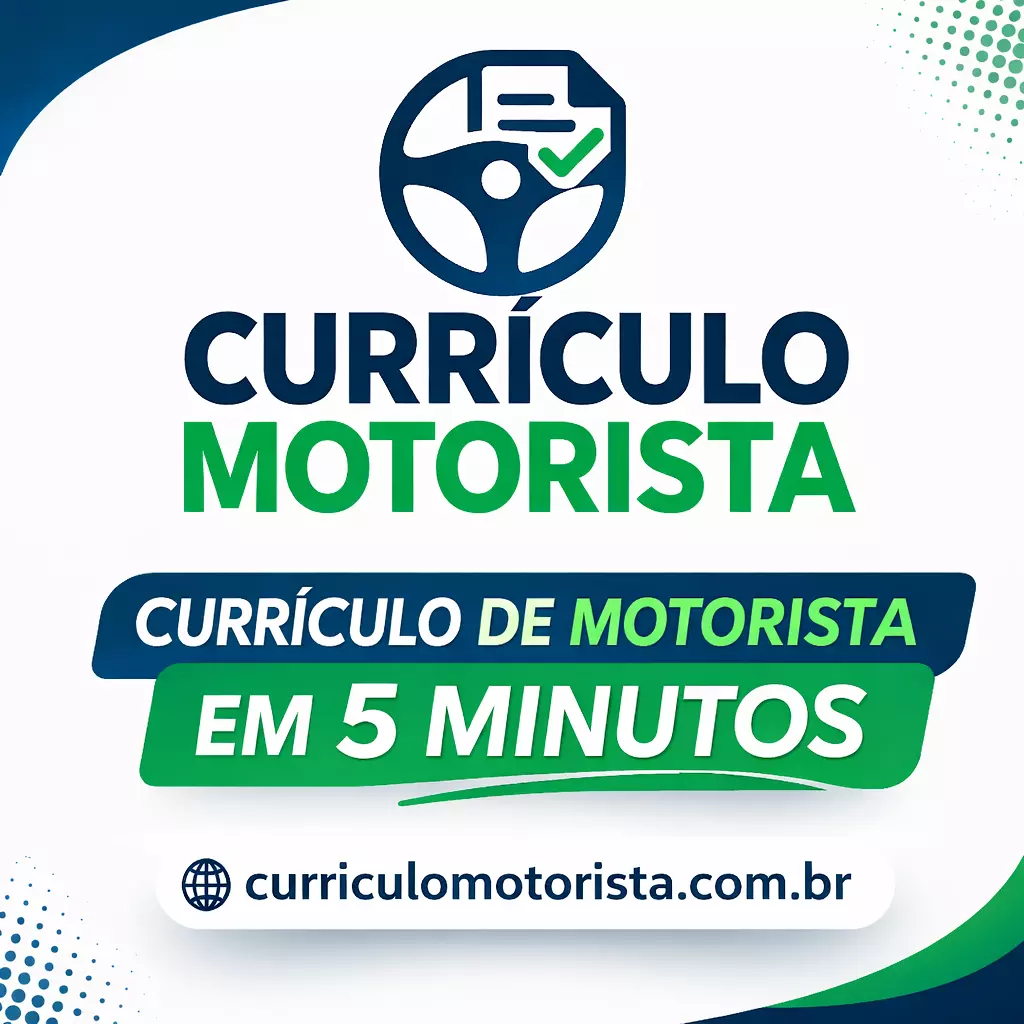 Divulgação do aplicativo curriculo motorista - Criar currículo agora