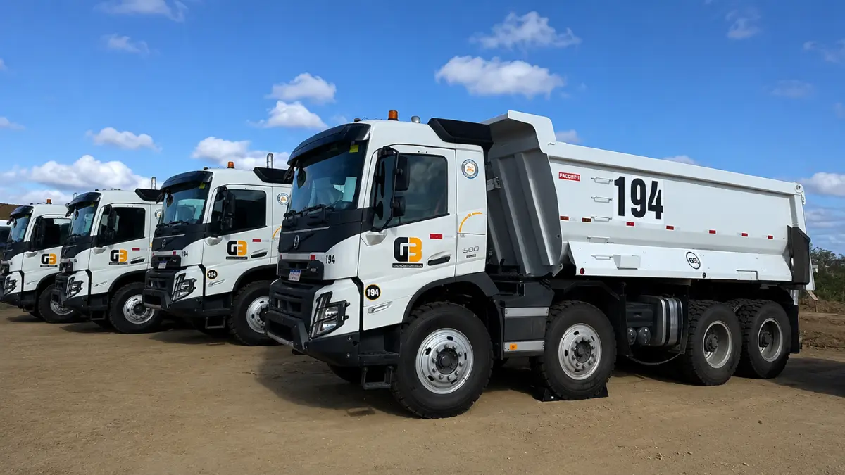 G3 Mineração e Construção anuncia vagas para Motoristas de Caminhão