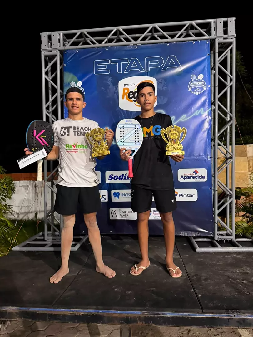 Dupla Saullo Raimundo e Carlos Lauan conquista título na 2ª Etapa do MultOpen Beach Tennis em Iguatu