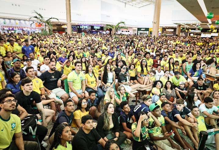Boulevard Shopping Camaçari terá exibição de Brasil x Noruega e esquenta musical neste domingo (5)