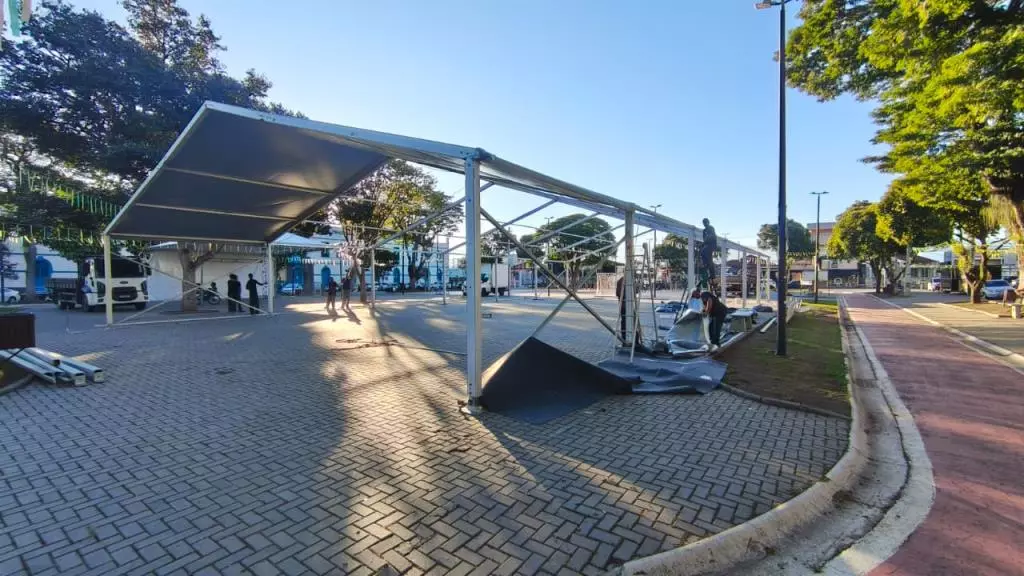Copa na Praça: Pinda amplia estrutura após sucesso de público para o próximo jogo do Brasil