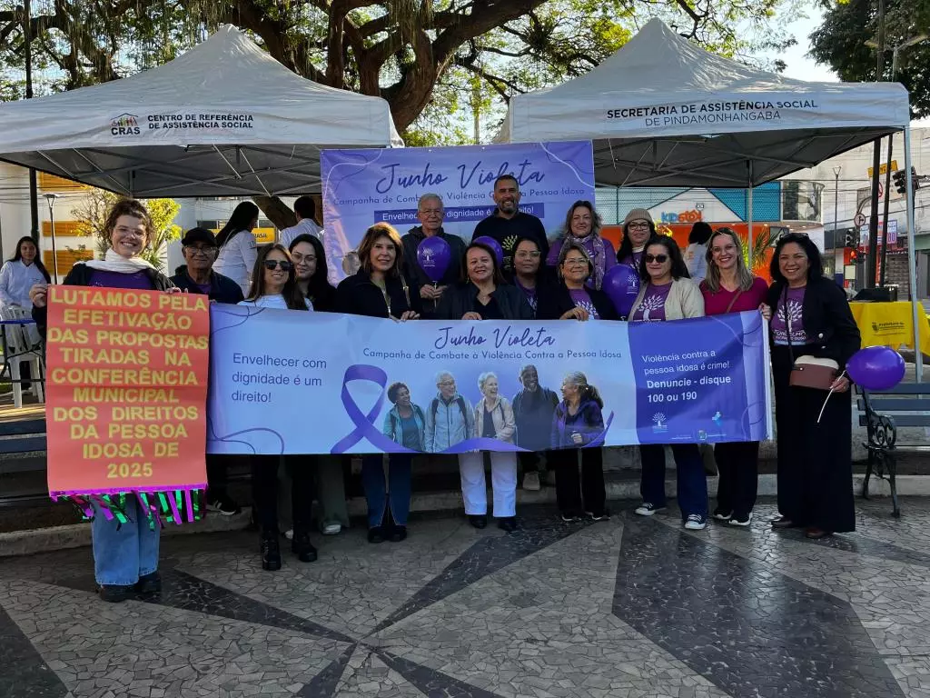 Silêncio não protege: Caminhada em Pinda mobiliza comunidade no combate à violência contra idosos