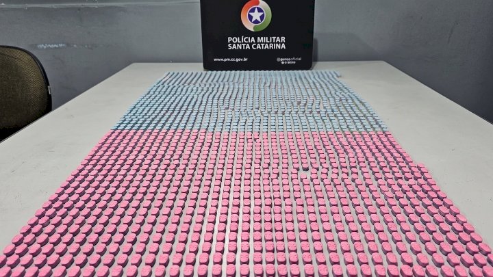 Dois mil comprimidos de ecstasy são apreendidos em Jaraguá do Sul