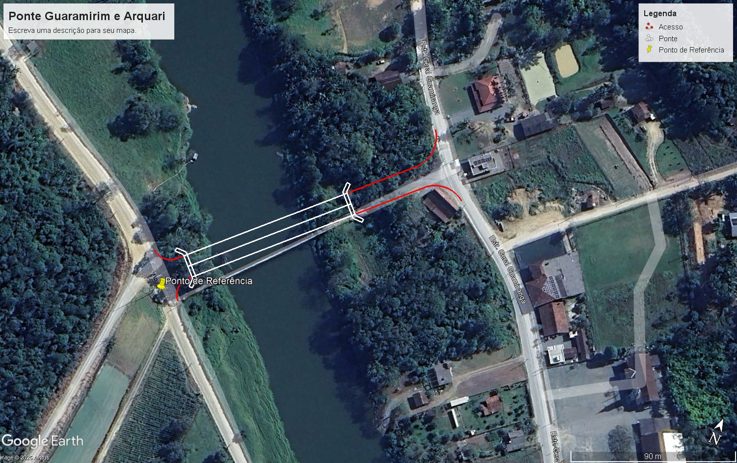 Araquari e Guaramirim avançam nos trâmites para construção de nova ponte no Guamiranga