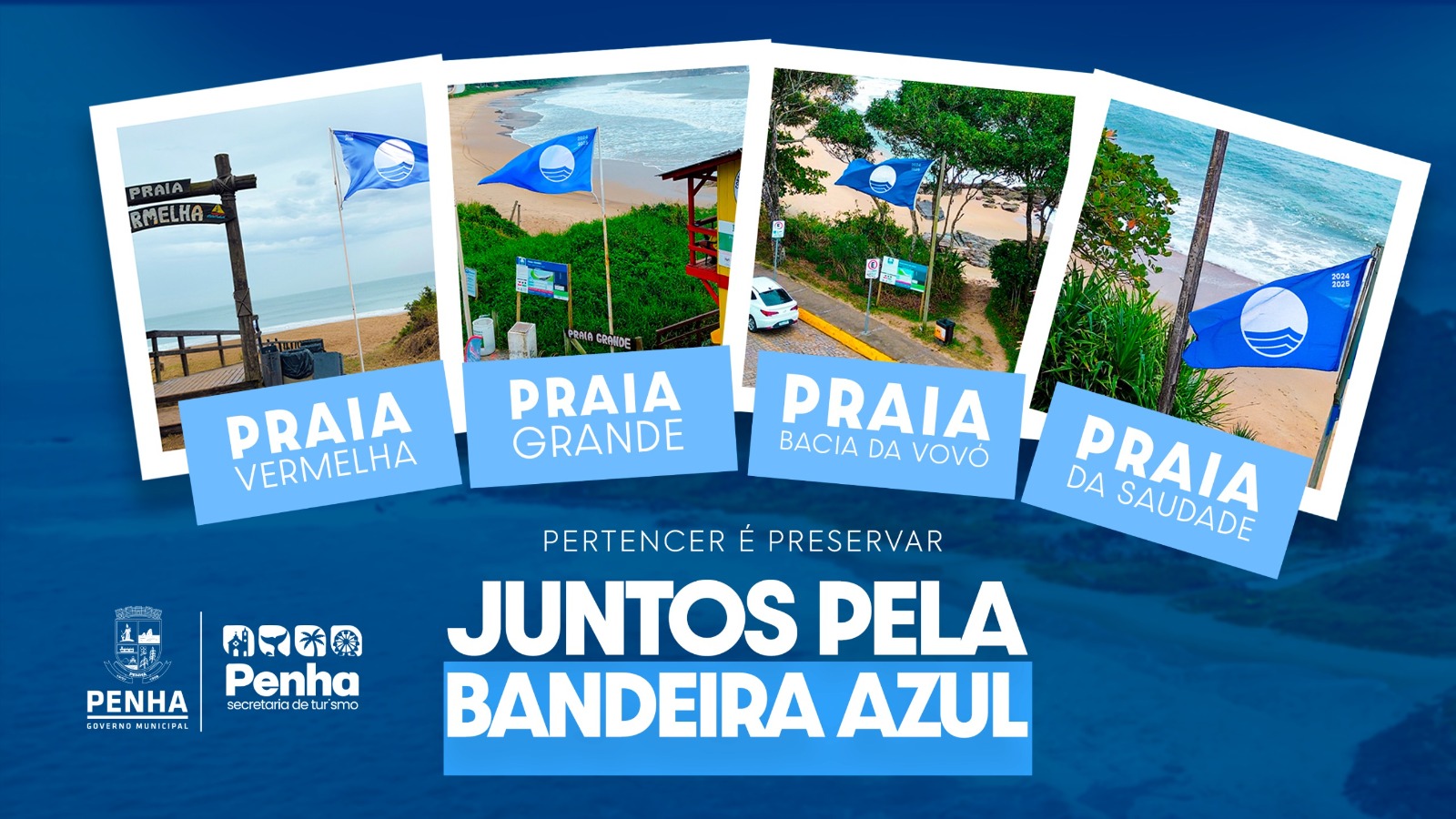 *Penha avança com quatro praias recomendadas ao Programa Bandeira Azul 2026/2027*