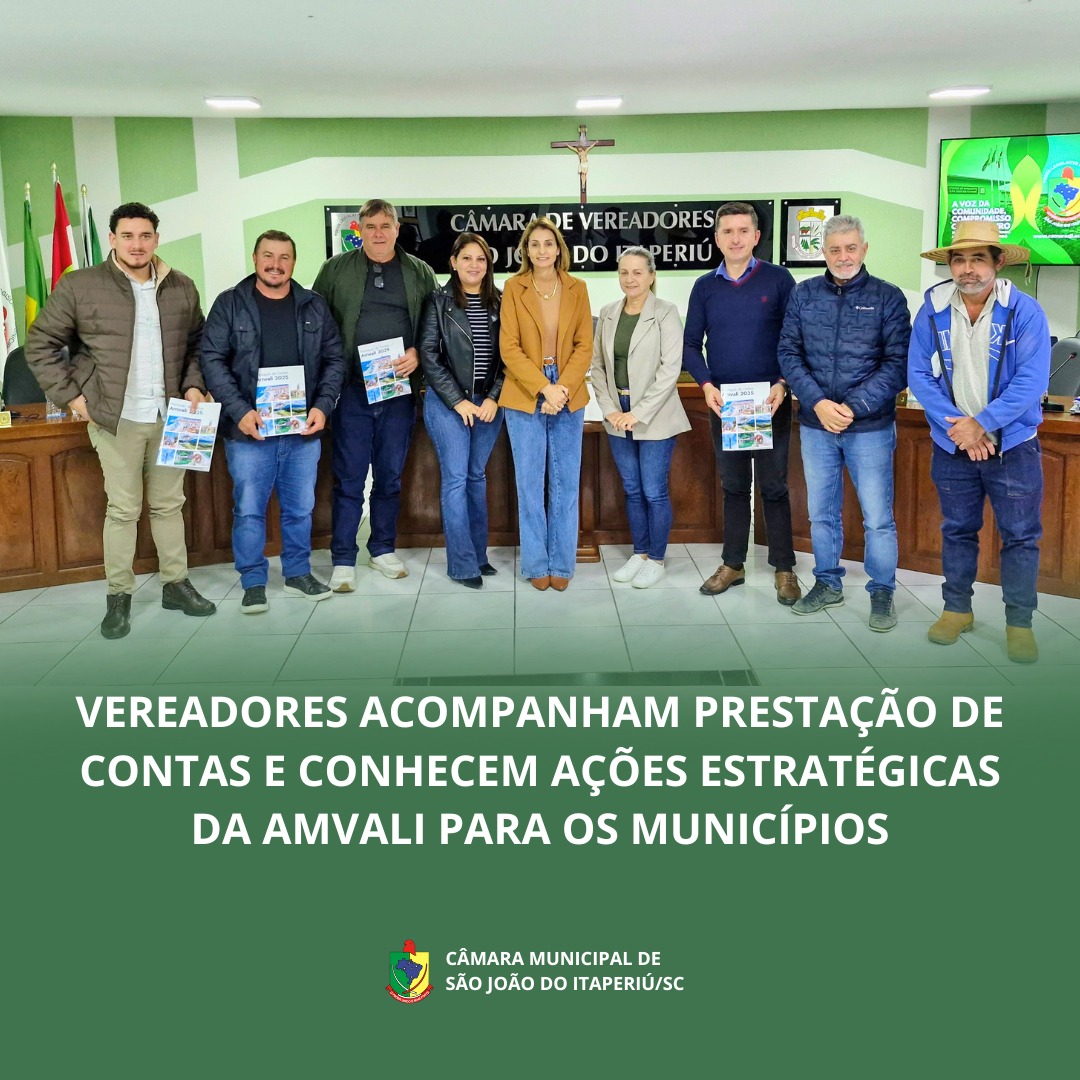 VEREADORES ACOMPANHAM PRESTAÇÃO DE CONTAS E CONHECEM AÇÕES ESTRATÉGICAS DA AMVALI PARA OS MUNICÍPIOS