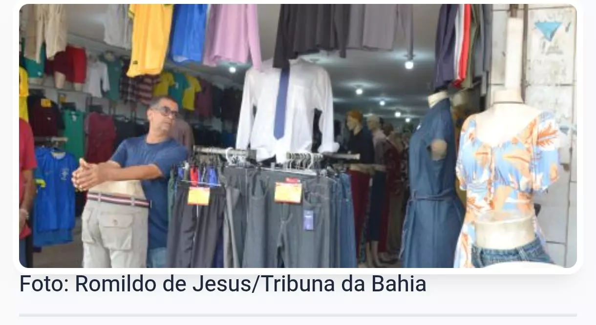 Comércio baiano tem maior queda mensal do país, mas mantém crescimento