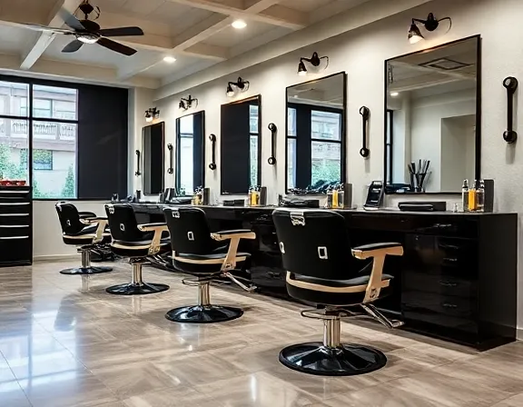 Interior da Barbearia