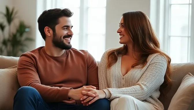 Casal conversando