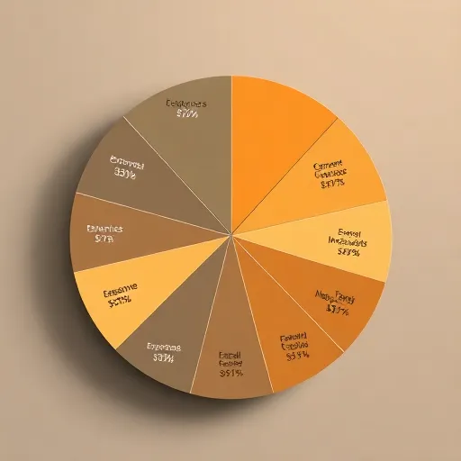 Gráfico de distribuição de despesas