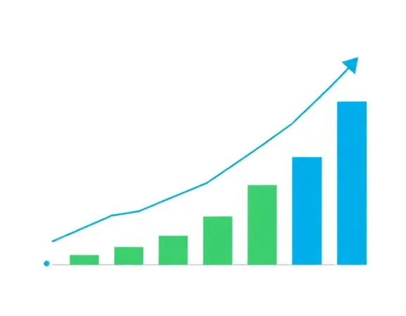 Gráfico de evolução financeira
