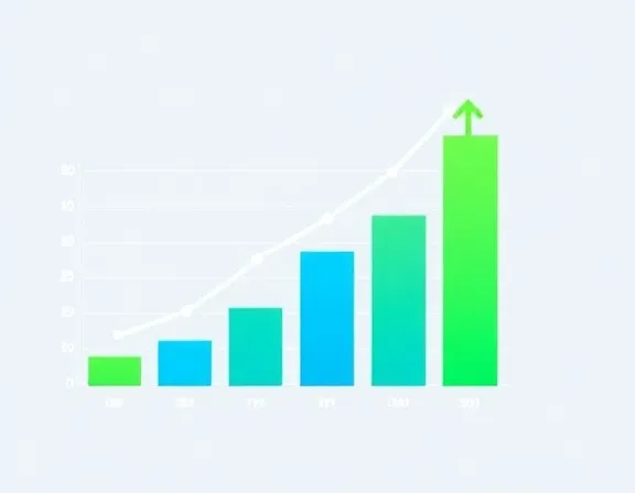 Gráfico de evolução financeira