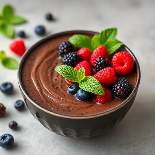 Chocolate smoothie bowl