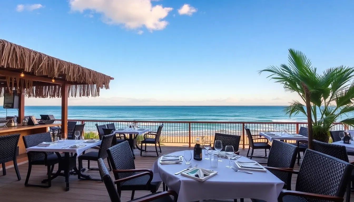 Restaurante à beira-mar