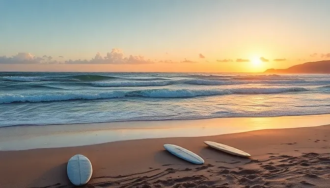 Praia com ondas