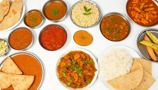 Vegetarian Food Spread