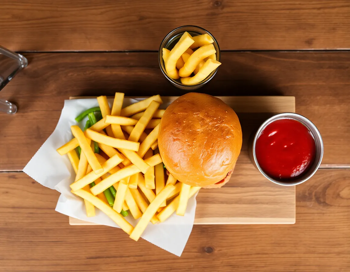 Burger and Fries