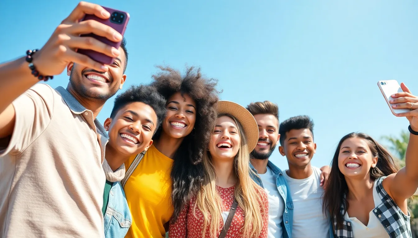 Friends enjoying Snapster