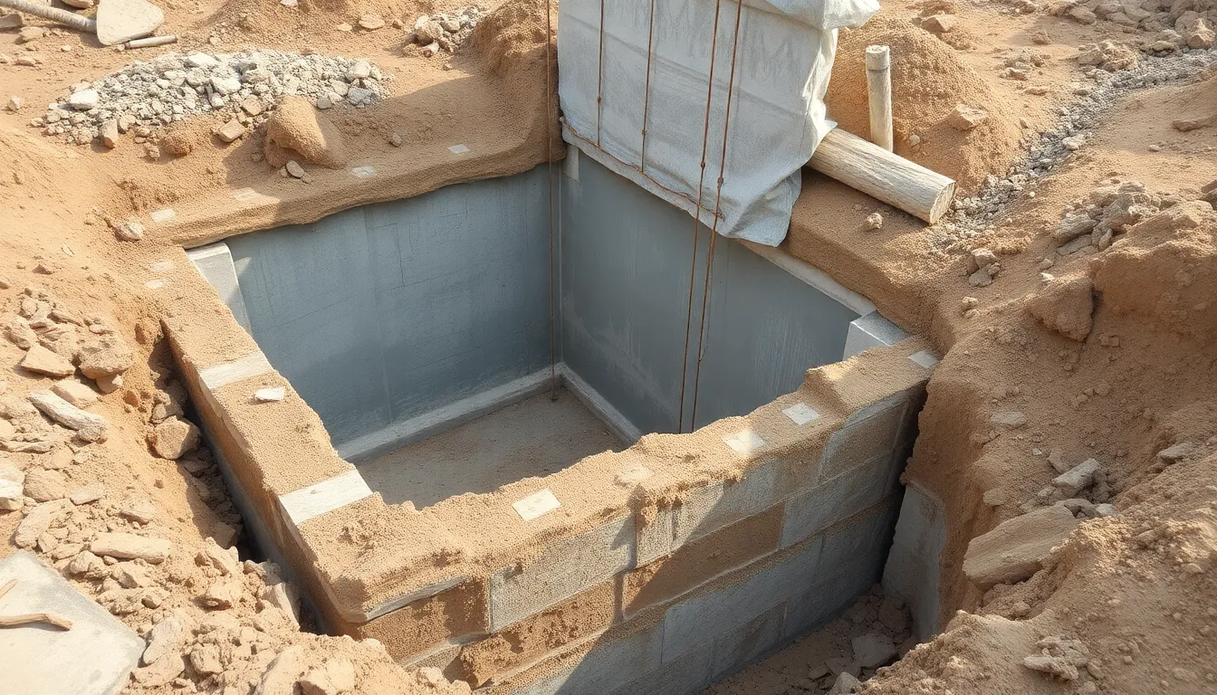 Detalhe da concretagem