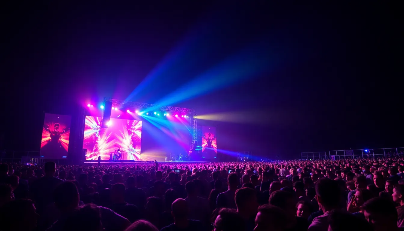 Concert crowd
