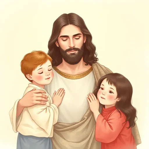 Jesus com crianças