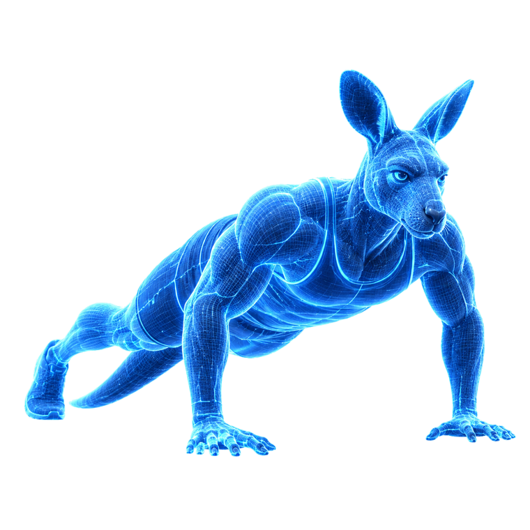 Holographic Cadoo kangaroo trainer