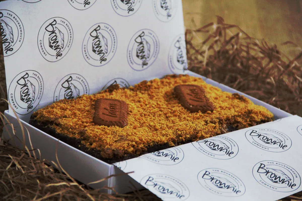 Biscoff Brownie Box